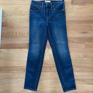 Madewell 10 inch high rise skinny jeans